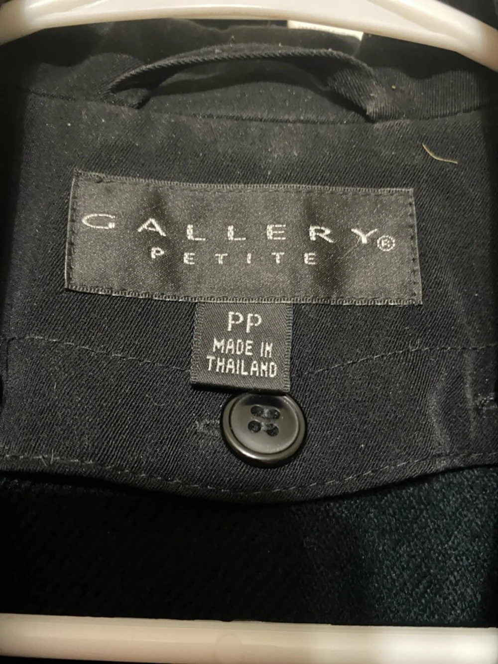 Ann Taylor Black Double-Breasted Trench Coat - Picture 2 of 6